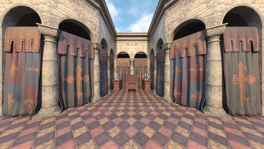 3D rendering of the palace