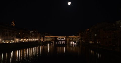 Ponte Vecchio In Florence At Midnight
