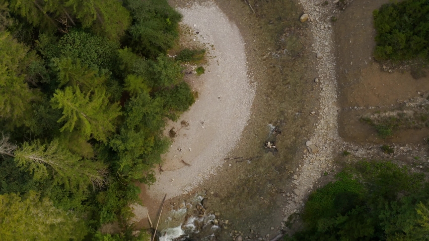 Buchenegger Wasserfälle, amazing Waterfalls in Germany amazing aerial drone shot. Allgäu Oberstaufen Bayern 4k cinematic