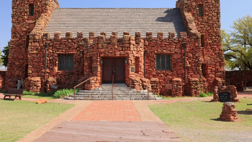 Sunny view of The Holy City of the Wichitas at Oklahoma