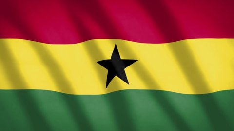 Ghana Flag 4K Video Resolution