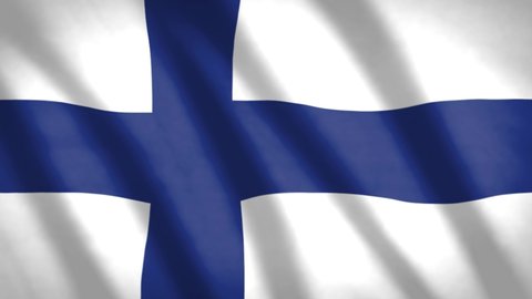 Finland Flag 4K Video Resolution