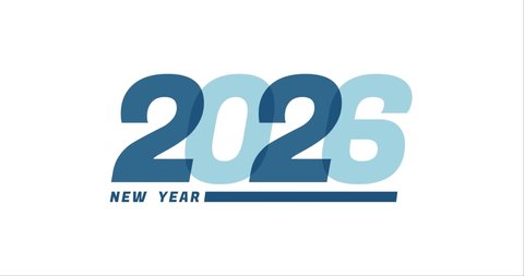  2026 Animation Isolated On Black Background Stock Footage Video (100% Bildidee 