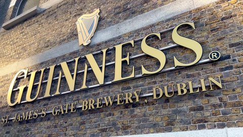 Guinness Brewery and Storehouse in Dublin - CITY OF DUBLIN, IRELAND - APRIL 20, 2022