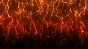 Wall of Fire Background. Can be used as a video texture for design projects, scenes, etc. Video in loop.