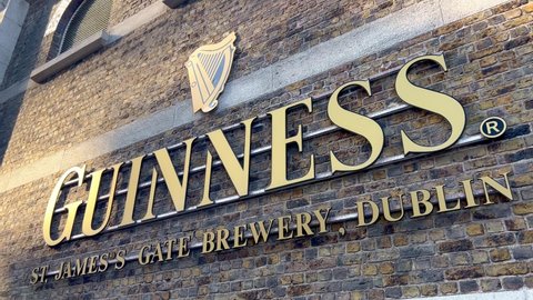 Guinness Brewery and Storehouse in Dublin - CITY OF DUBLIN, IRELAND - APRIL 20, 2022