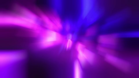 Neon background abstract bokeh lines. Bright glowing background. Light beams radiating from the center of the frame
