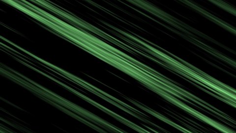 Motion stripes in ANIME style, green color on a black background