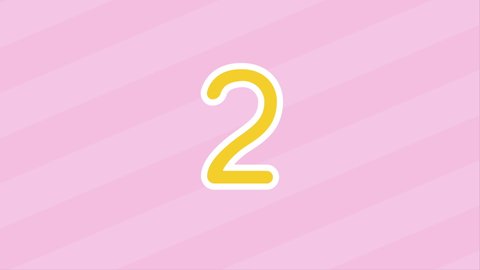 Simple And Cute 3-Second Countdown Motion Graphics