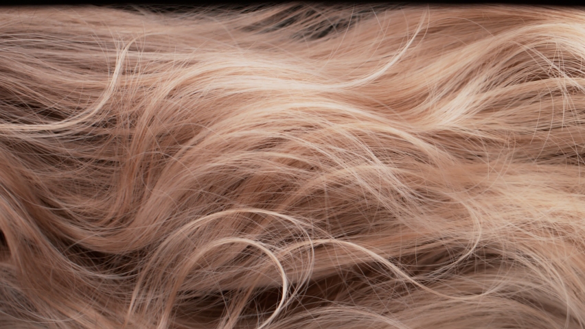 Super Slow Motion Shot of Waving Light Brown Highlighted Hair at 1000 fps. | Shutterstock HD Video #1089811093