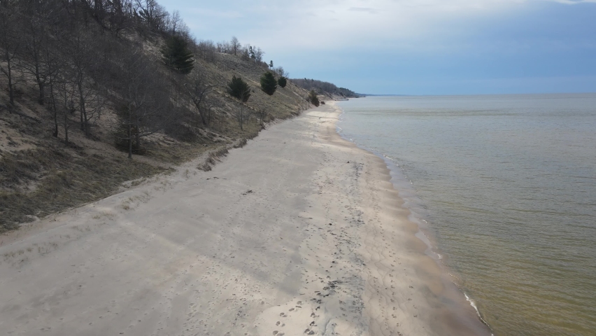 Lake Michigan in Spring, early season.