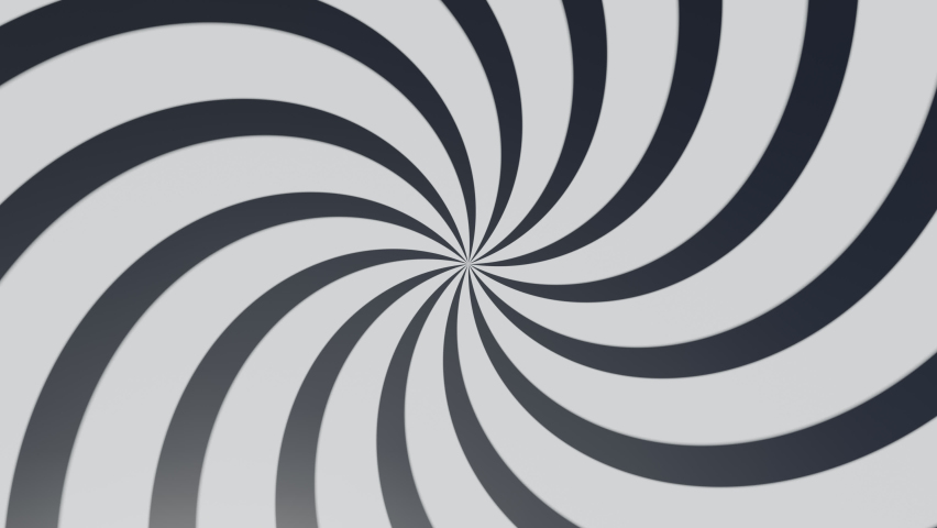 Spiral rotation, full turn, seamless loop. 4K animation Abstract background in black and white colors. Dizzy concentric pattern. Seamless loop animation. Royalty-Free Stock Footage #1089813495