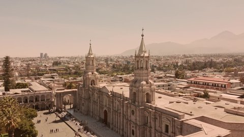 Arequipa Cathedral or Basilica Cathedral of Santa Maria Arequipa, Peru