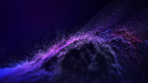 Particles blue pink event game trailer titles cinematic concert stage background loop stock video