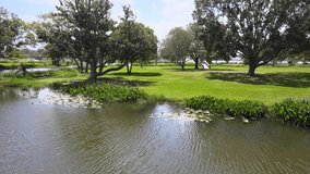 In this video, drone footage of Venetian Gardens inlet to Lake Harris in Leesburg Florida