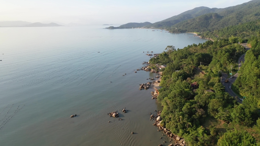 Oyster farming, shellfish in the State of Santa Catarina, Brazil. south atlantic ocean