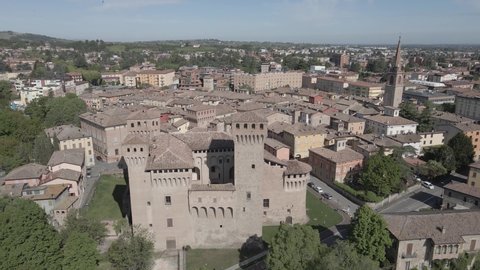 aerial view of Vignola, Modena, Italy