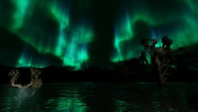 Beautiful Aurora Borealis Night View Northern Light  - Powered by Shutterstock - Get 15% off with code: PIKWIZARD15