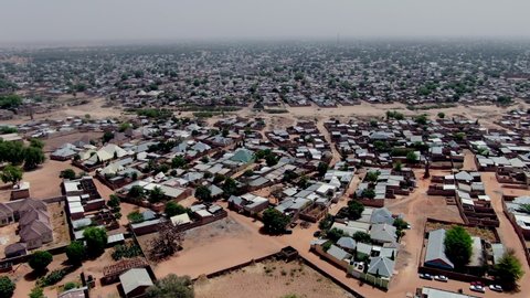 Sprawling City Potiskum Town Yobe State Stock Footage Video (100% ...