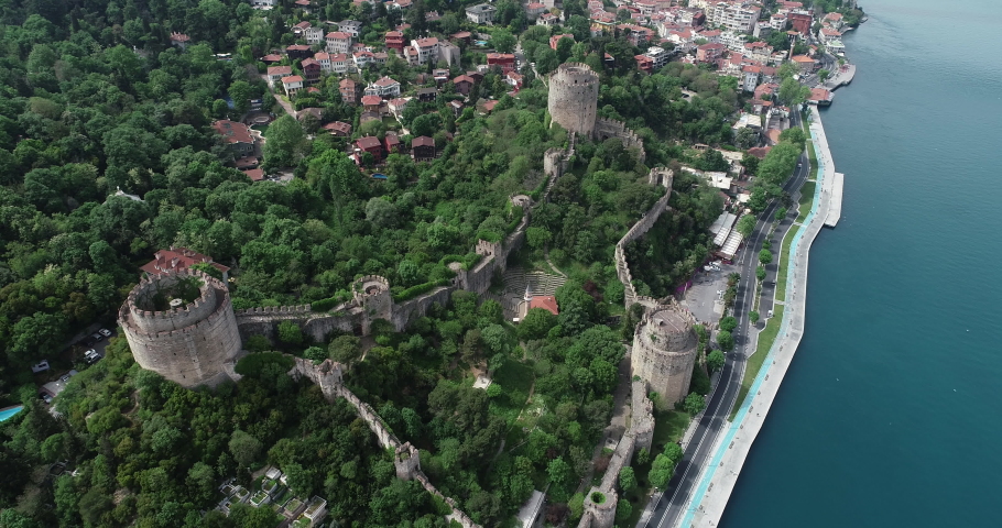 castle of istanbul stock video