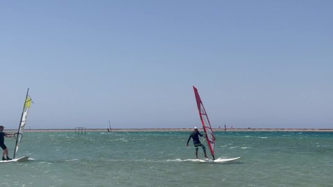 
Kite boarding water sport learning pool, Sinai Dahab, Egypt, Sinai - 21.04.2022