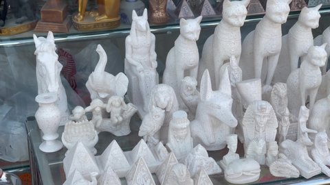 Traditional souvenir tourist shop in Egypt, Sinai - 21.04.2022