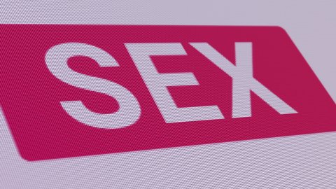 Banner Sex Close Up Commercial Explicit Business Concept Online Seamless Loop 
