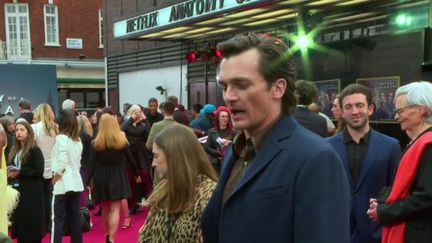 London, England - April 15th 2022: Rupert Friend at Anatomy of a Scandal Premiere, Clip 2 of 2