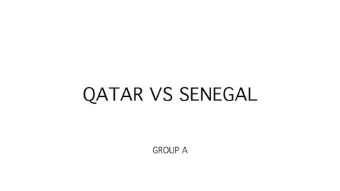 Soccer championship - Qatar vs Senegal - Group A