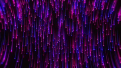 Abstract background animation with colorful lines raining down seamlessly. 