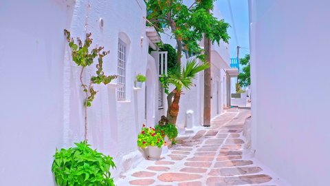 Tourism and traveling in Greece. Visit greek island Paros and enjoy vacation