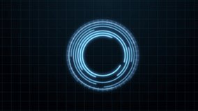Holographic Blue Fingerprint Scanner HUD,Blue fingerprint scanner with grid lines background. Technology and digital network concept 4K motion graphics footage video  - Powered by Shutterstock - Get 15% off with code: PIKWIZARD15