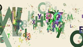 Abstract letters in various colors - Powered by Shutterstock - Get 15% off with code: PIKWIZARD15