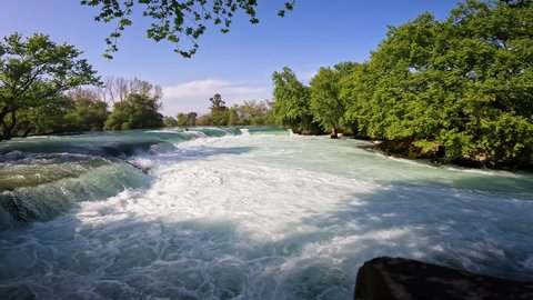 Manavgat Waterfall River  Antalya Turkey  