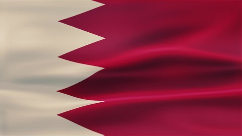 A waving flag on Bahrain, country, national, government, world flag.
