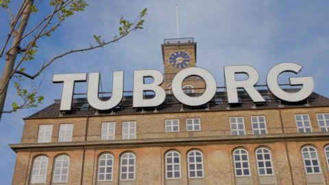 Copenhagen, Denmark - 05 07 2022 : View of the old headquarters of the Tuborg brewery in Hellerup.