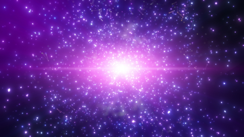 Pink purple blue dust particles explosion, Light ray beam effect. | Shutterstock HD Video #1090000511
