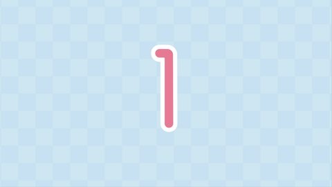 Simple And Cute 3-Second Countdown Motion Graphics