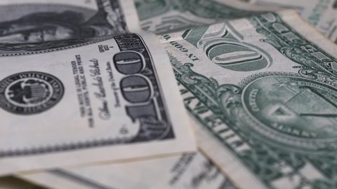 Close-up of U.S. dollar money