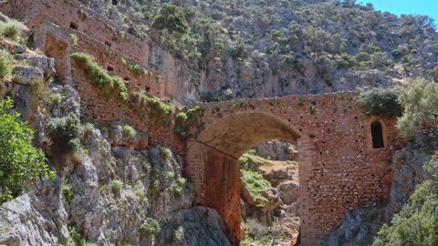 Crete Greece archeology and history. Katholiko Monastery antique ruins