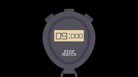Stopwatch Countup Animation 10 Seconds Black Stock Footage Video 100 Stopwatch Countup Animation 10 Seconds Black Stock Footage Video 100