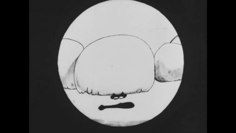CIRCA 1926 - In this animated film, a cat outwits his enemy by skinning himself and sending out his sentient fur as a decoy.