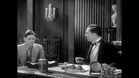CIRCA 1929 - In this comedy movie, a young man asks his father his opinion on marrying young and gets chastised.