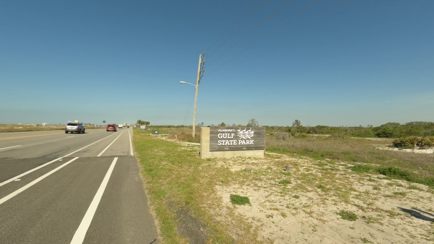 Alabama Gulf State Park entrance sign
