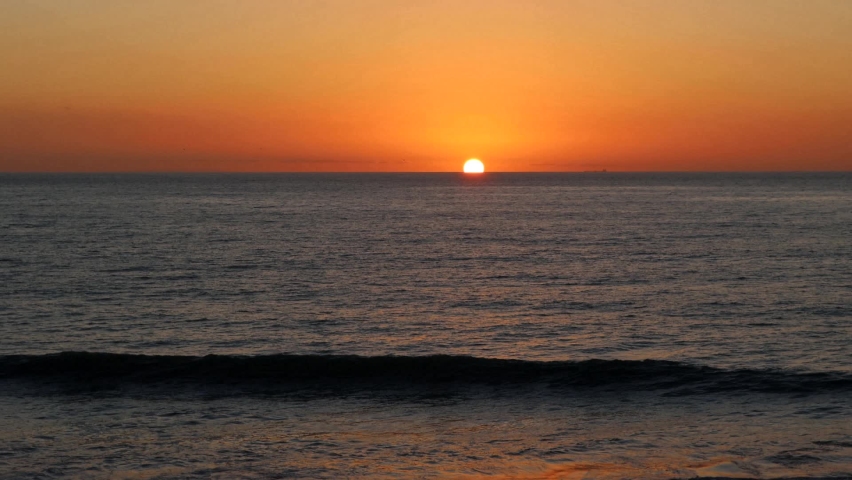 Golden sunset over the ocean