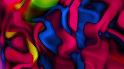 abstract colorful glossy liquid background animation. wavy background.	