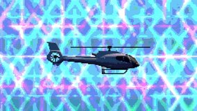 Helicopter Loop 8 bit loop. 3d animation