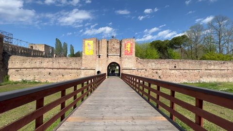 entrance of the fortress of Brancaleone in Ravenna