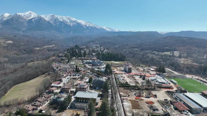 the remains of the city of Amatrice, demolished after the earthquake in central Italy
Panoramic view of what remains after the devastation of the earthquake