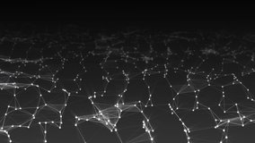 Animated neon background. Texture moving wave with glowing dots, particles, stars. Digital protection. Information security. Plexus line. Spinning spider web. Pattern technology, business. 4k	
 - Powered by Shutterstock - Get 15% off with code: PIKWIZARD15